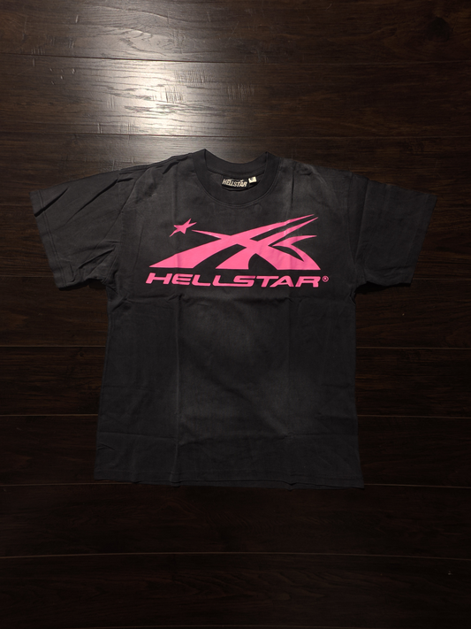 Hellstar Classic T-shirt (Gel Print) Black/Pink [NEW]