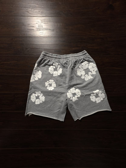 Denim Tears The Cotton Wreath Shorts Grey [NEW]