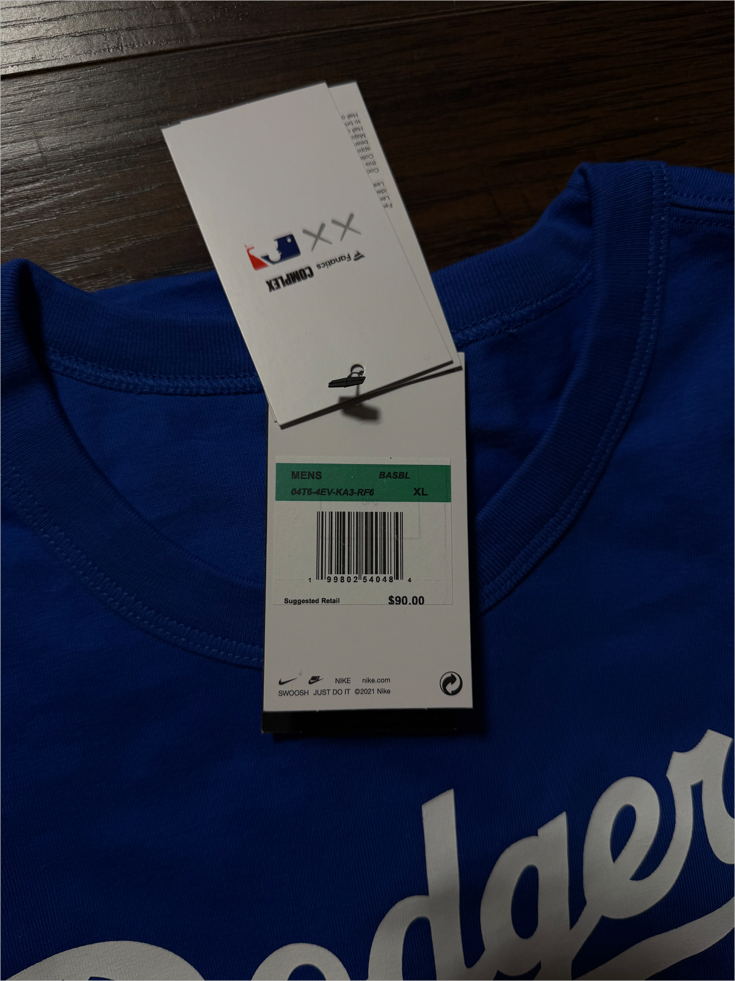 KAWS x Nike x MLB Los Angeles Dodgers Shohei Ohtani Max90 T-Shirt (Game Royal) [NEW]