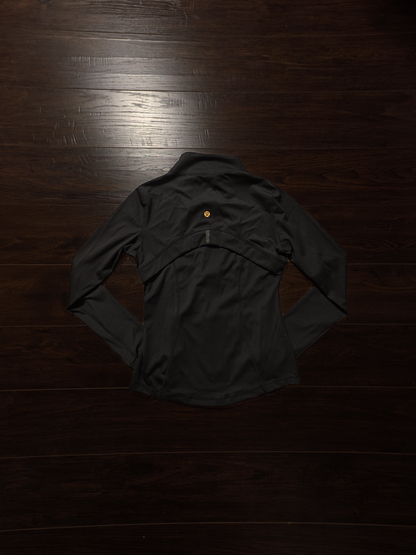 Lululemon Define Jacket & High-Rise Biker Shorts Set – Black/Gold [NEW]