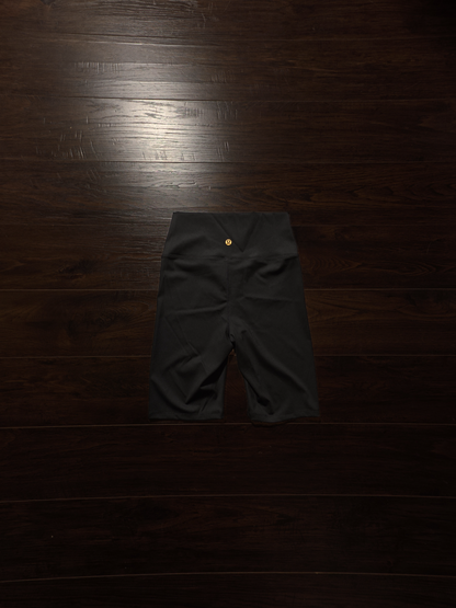 Lululemon Define Jacket & High-Rise Biker Shorts Set – Black/Gold [NEW]