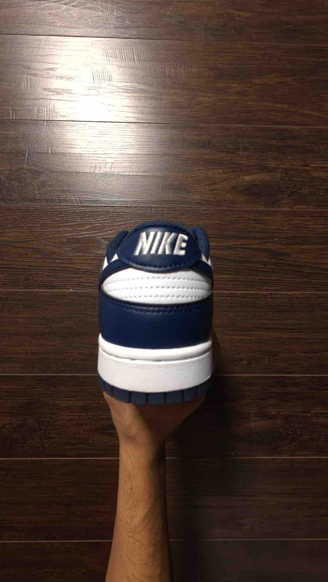 Nike Dunk Low White Midnight Navy [NEW] - 9.5 M