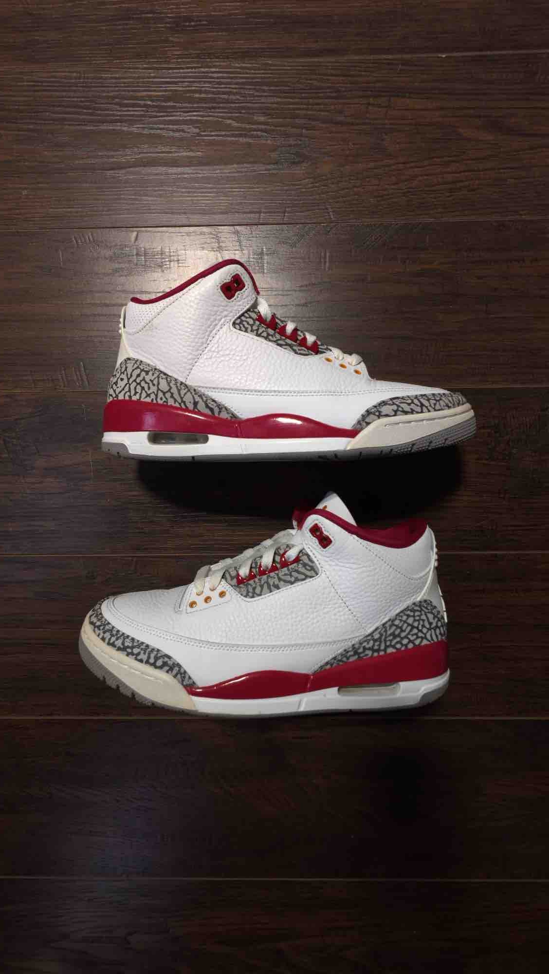Jordan 3 Retro Cardinal Red [USED] - 10 M
