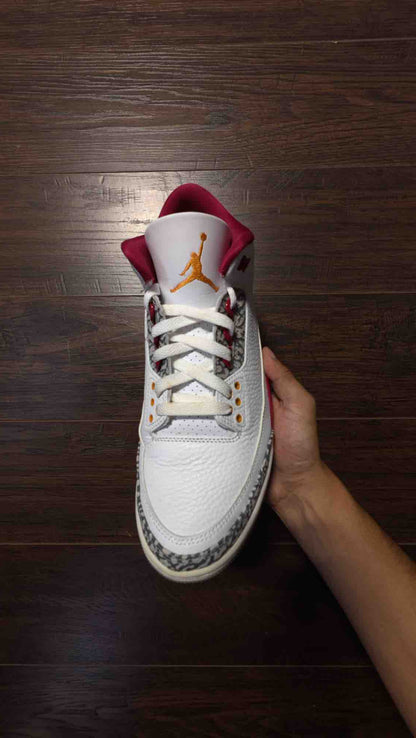 Jordan 3 Retro Cardinal Red [USED] - 10 M