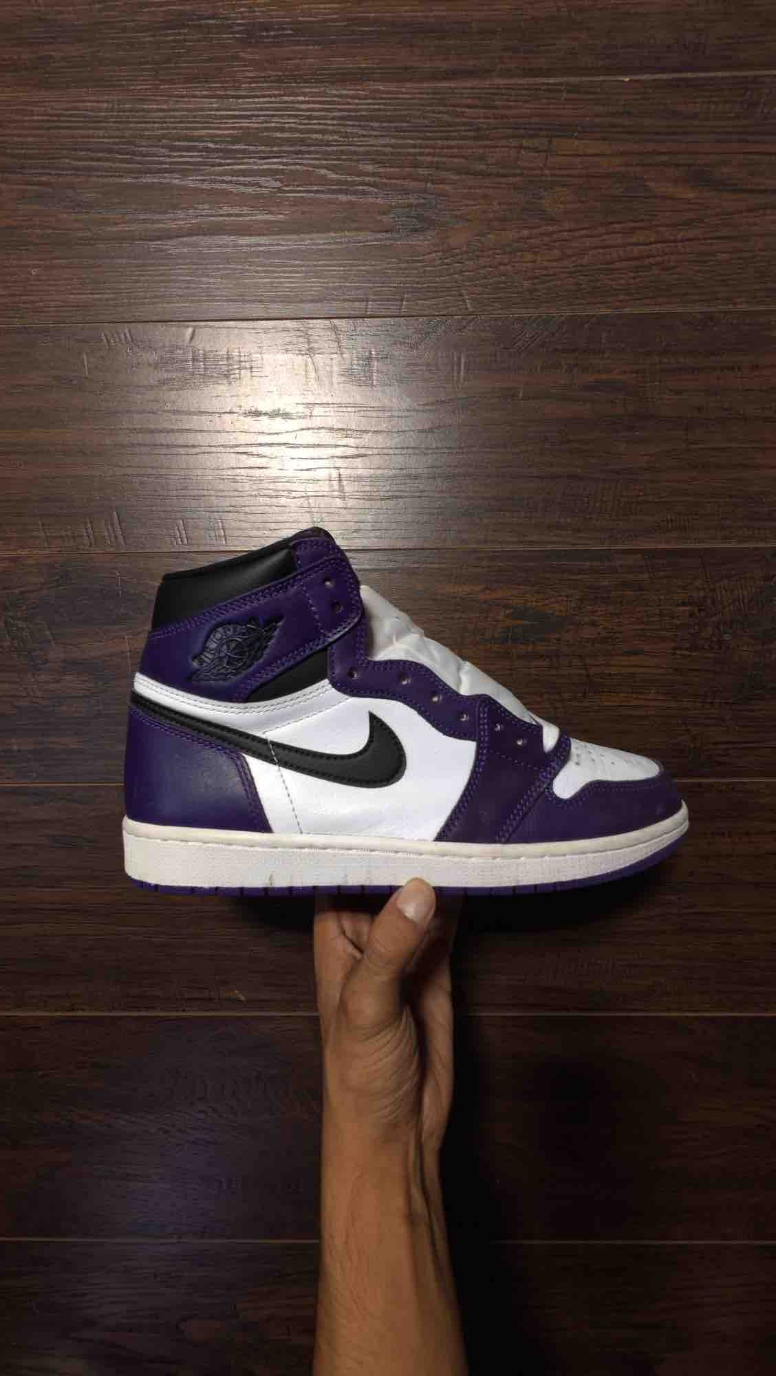 Jordan 1 Retro High Court Purple White [USED] - 10 M