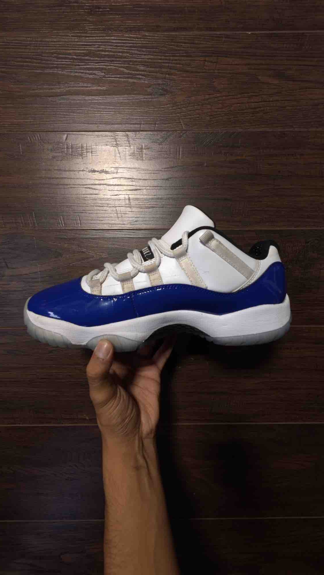Jordan 11 Retro Low White Concord (Women's) [USED] - 10 M