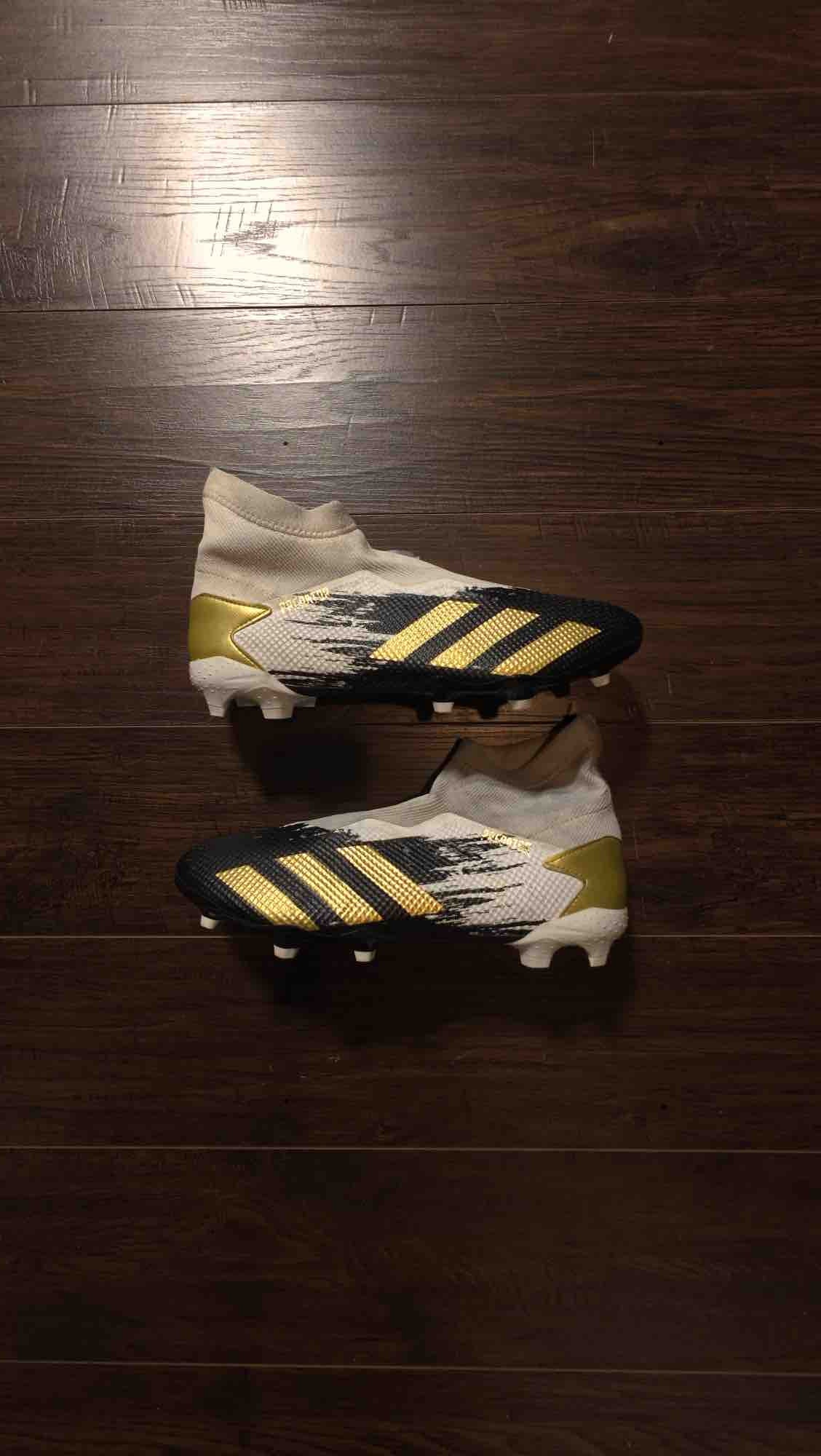 adidas Predator Mutator 20.1 SG Cloud White Gold Metallic Core Black [USED] - 11 M