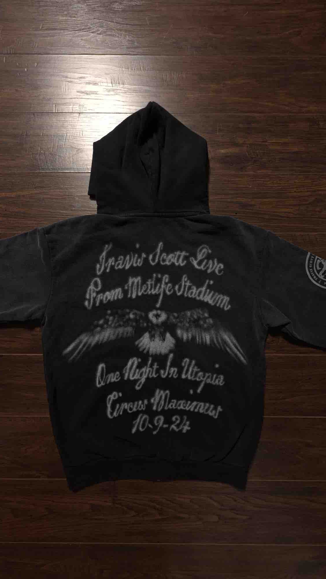 Travis Scott MetLife Zip Up Merch (Utopia) Black [NEW] - M